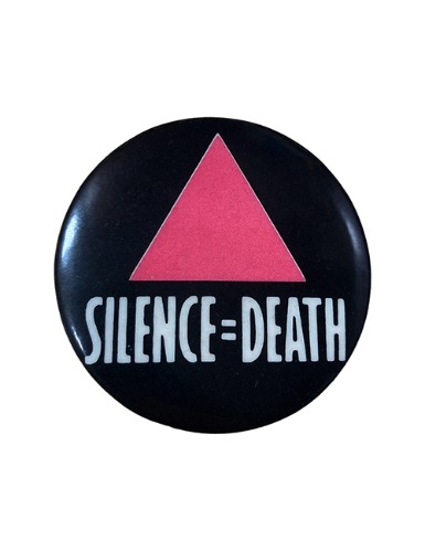【80’s】 SILENCE=DEATH PIN BUTTON