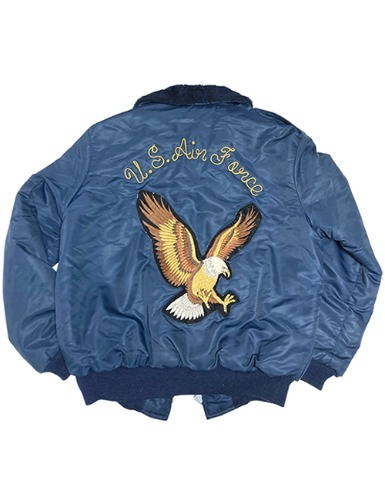 【70’s】 U.S.A.F BOMBER JACKET WITH EAGLE PATCHES