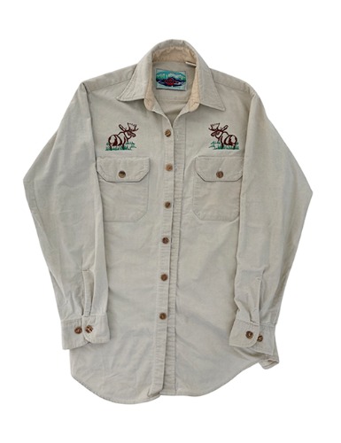 【80’s】 CANADIAN EMBROIDERED WESTERN SHIRT