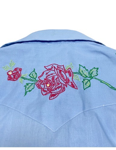 【70’s】 WESTERN FLOWER EMBROIDERED SHIRT
