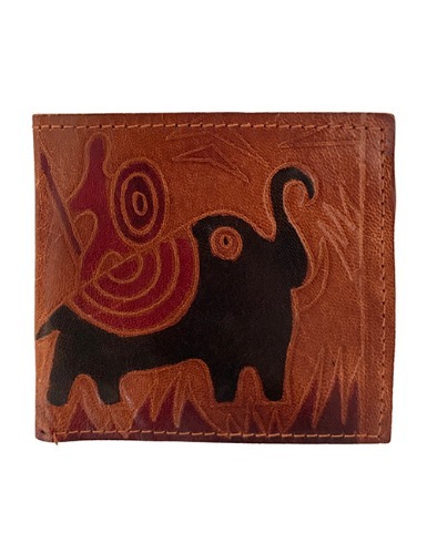 【60’s】 PRIMITIVE PAINTED HANDMADE LEATHER WALLET
