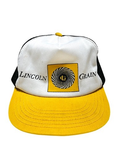 【80’s】 LINCOLN GRAIN LOGO TRUCKER CAP