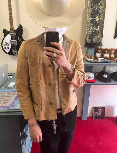 【60’s】 TWO TONE WESTERN LEATHER JACKET (REDUCED PRICE)