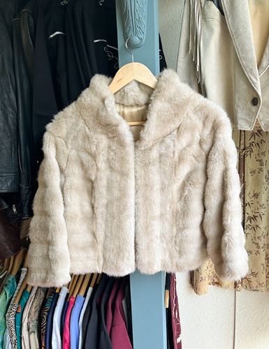 70&#039;s FRENCH FAUX FUR JACKET