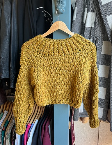 CHUNKY CROP KNIT TOP