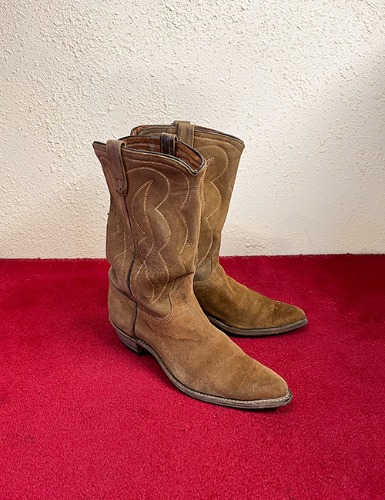 SUEDE LEATHER WESTERN BOOTS (245~255)