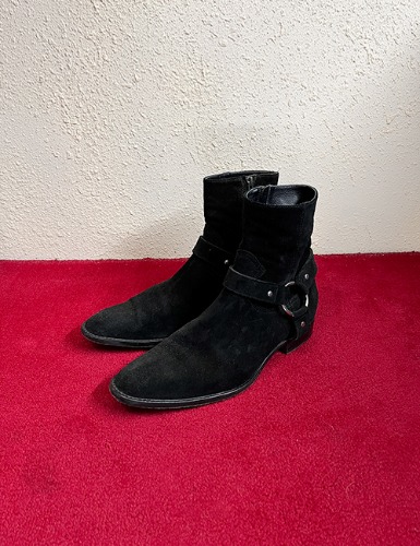 MOTORCYCLE SUEDE LEATHER BOOTS (260~270)